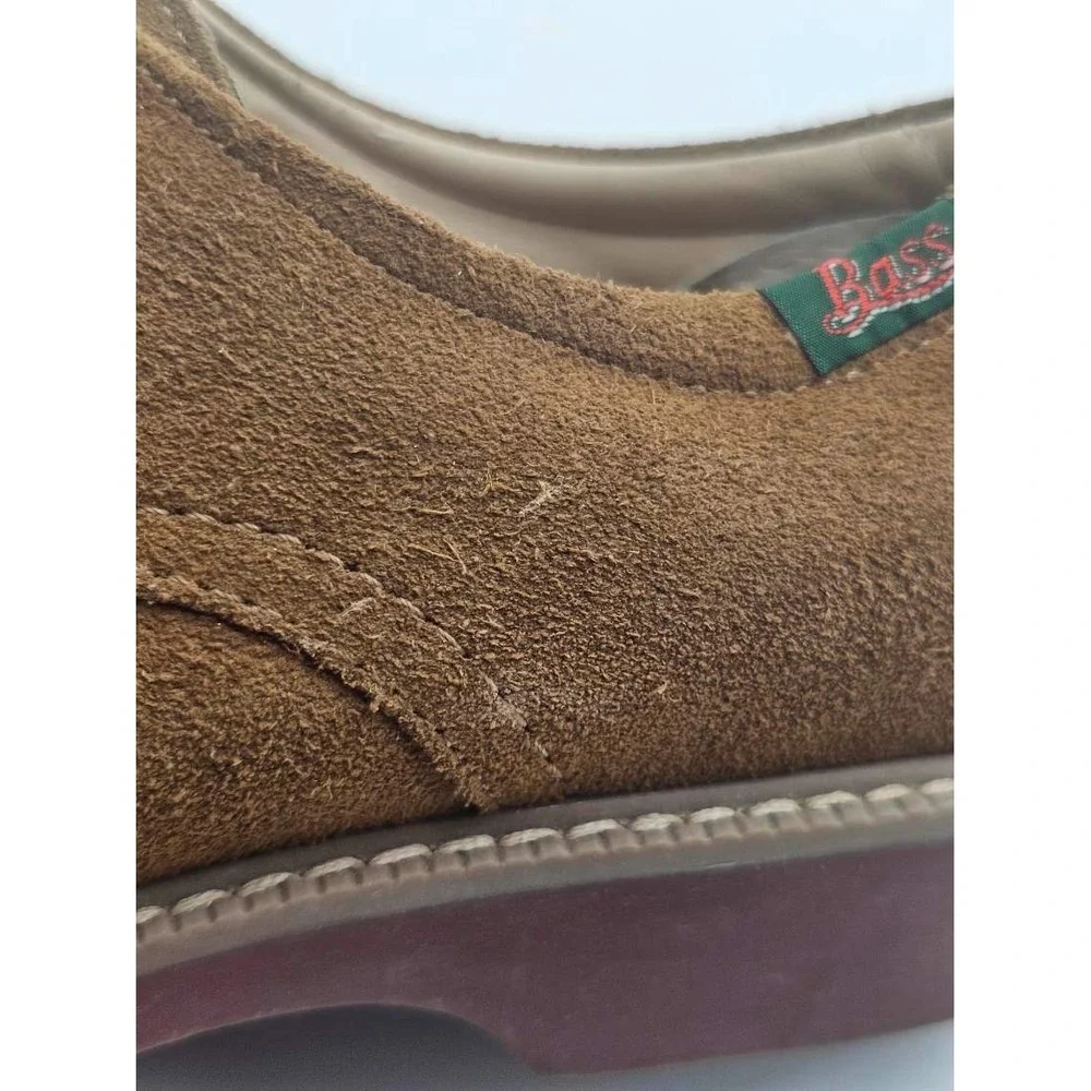 Bass Oxford Mens 9 Brown  Suede Lace Up Pasadena 0026-2367-268